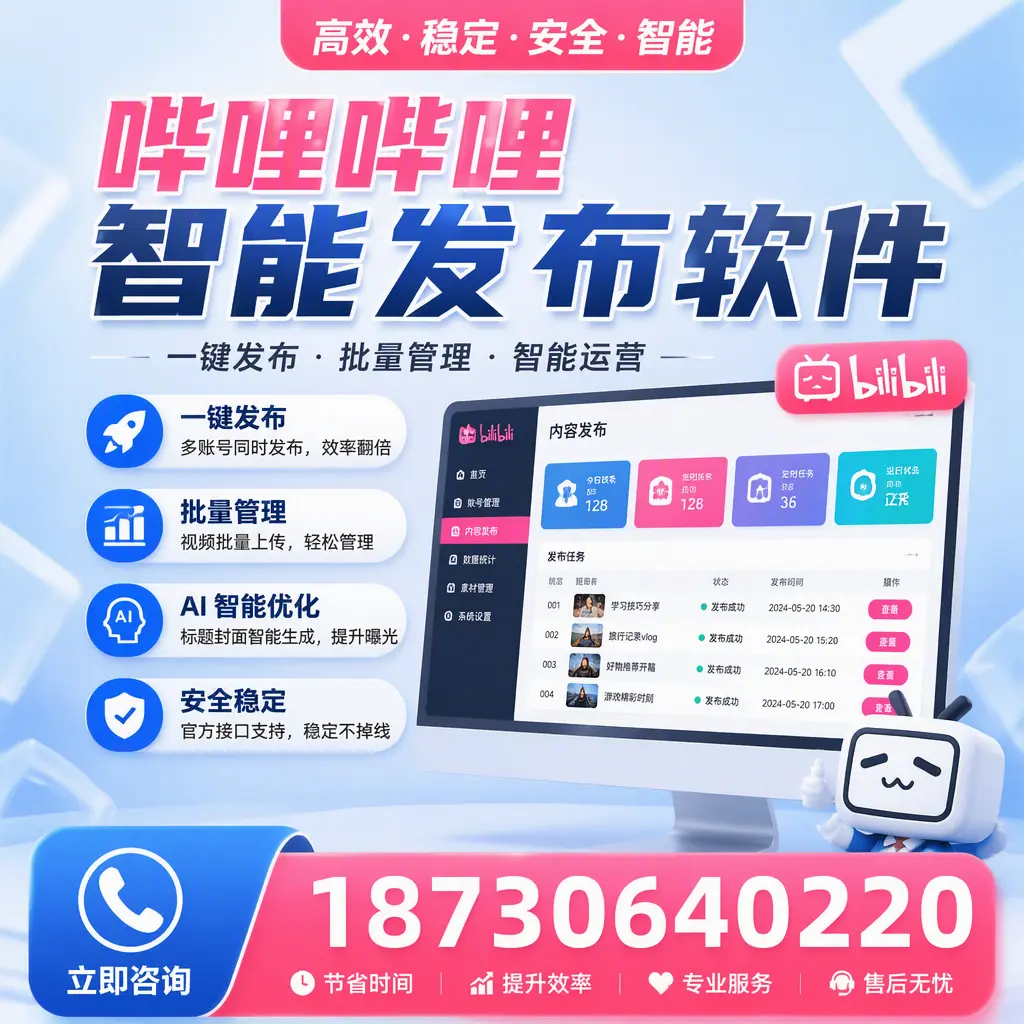 哔哩哔哩智能发布软件与竞争产品对比：在 临汾 的选择